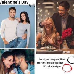 Couples Bracelets Magnetic Mutual Attraction Relationship Matching Friendship Rope Bracelet Set For Women Men Him Her BFF Best Friends Bracelet Braided Valentine's Day Gift